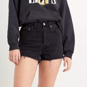 Levi’s Ribcage Black Lake Cut Offs